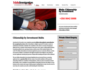 maltaimmigration.com screenshot