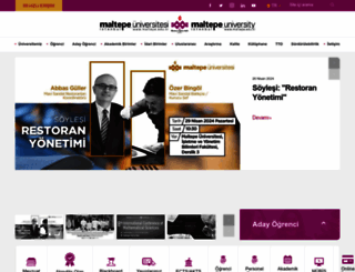 maltepe.edu.tr screenshot