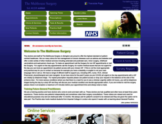 malthousesurgery.co.uk screenshot