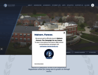 malvernprep.org screenshot