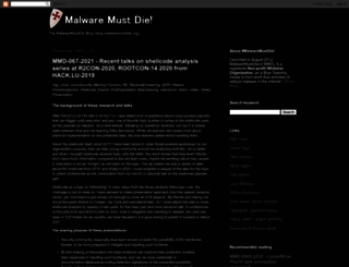 malwaremustdie.blogspot.com screenshot