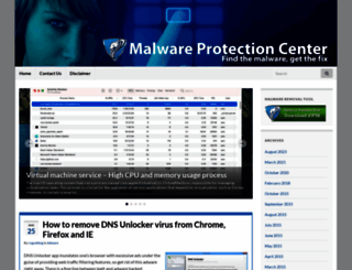 malwareprotectioncenter.com screenshot