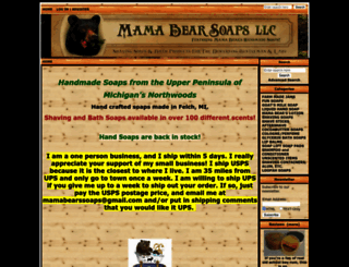 mamabearssoaps.com screenshot