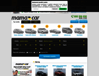 mamacar.cz screenshot