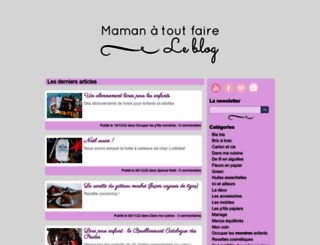 mamanatoutfaire.com screenshot