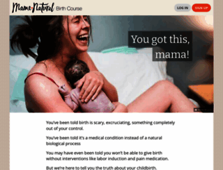 mamanaturalbirth.com screenshot