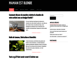 mamanestblonde.com screenshot