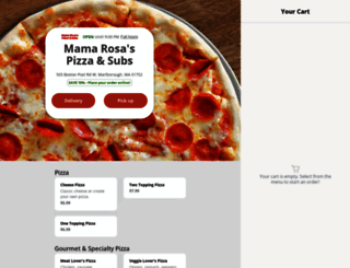 mamarosaspizzasubs.com screenshot