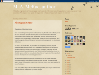 mamcrae-author.blogspot.com screenshot