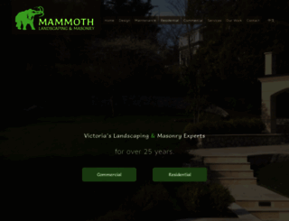mammothlandscaping.com screenshot