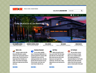 mammothlodge.com screenshot