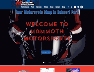 mammothmotorsports.com screenshot