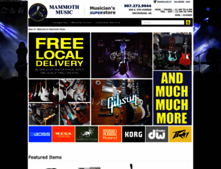 mammothmusic.com screenshot
