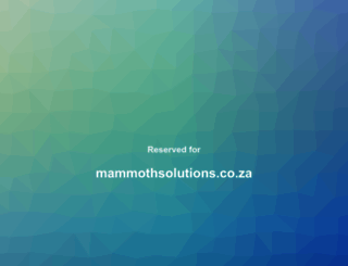 mammothsolutions.co.za screenshot