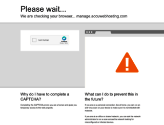 manage.accuwebhosting.com screenshot