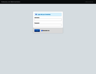Access manage.eateasily.com. Eateasily.com Admin - Login