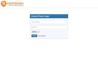 manage.hostsingh.com screenshot