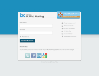 manage.ixwebhosting.com screenshot