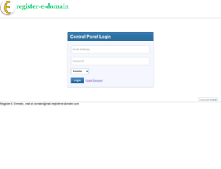 manage.register-e-domain.com screenshot