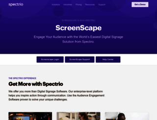 manage.screenscape.com screenshot
