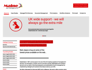 managedprintsolution.co.uk screenshot