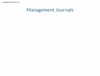 managementjournals.com screenshot