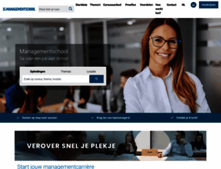 managementschool.be screenshot