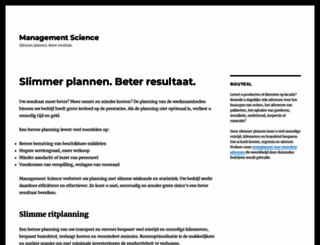 managementscience.nl screenshot
