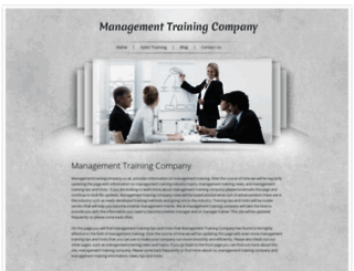 managementtrainingcompany.co.uk screenshot