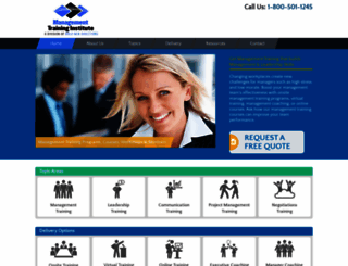 managementtraininginstitute.com screenshot