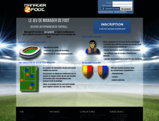 manager2foot.fr screenshot