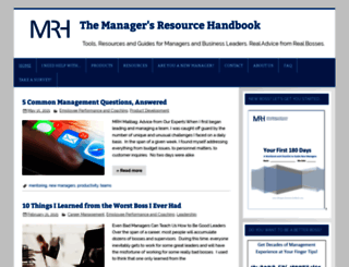 managersresourcehandbook.com screenshot