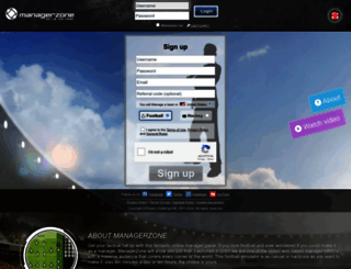 managerzone.com.br screenshot