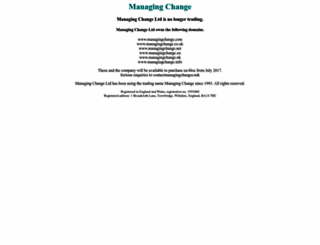 managingchange.com screenshot