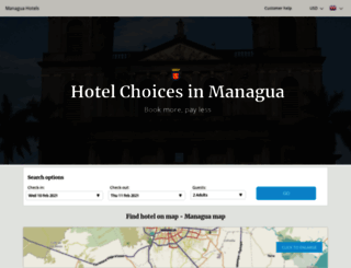 managua-hotels.com screenshot