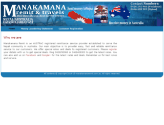 manakamanaremit.com.au screenshot