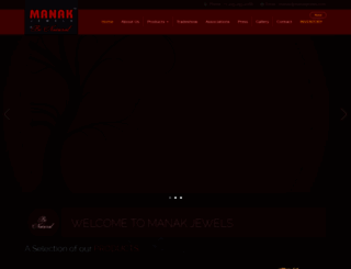 manakjewels.com screenshot