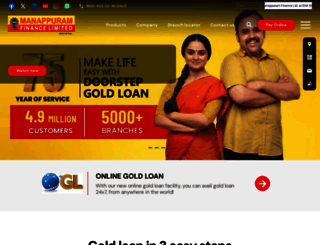 manappuram.com screenshot
