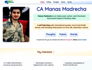 manas.madrecha.com screenshot