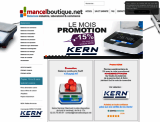 mancelboutique.net screenshot
