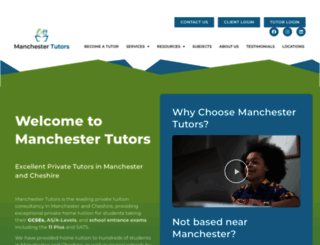manchester-tutors.co.uk screenshot