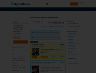 manchester.spareroom.co.uk screenshot