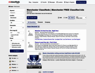 manchester.ukclassifieds.co.uk screenshot