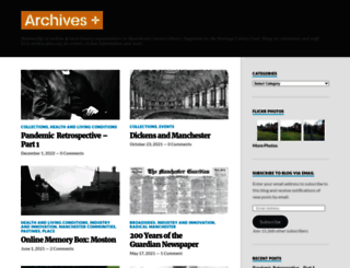 manchesterarchiveplus.wordpress.com screenshot