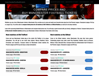 manchesterfootballtickets.com screenshot