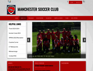 manchestersoccerclub.com screenshot