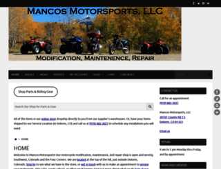 mancosmotorsports.com screenshot