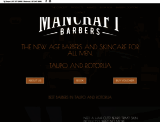 mancraftbarbers.co.nz screenshot