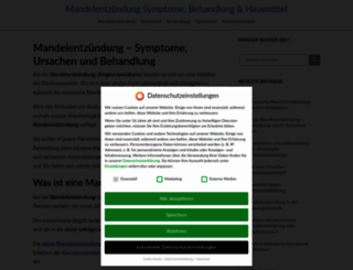 mandelentzuendungsymptome.com screenshot
