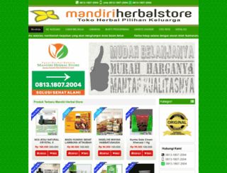 mandiriherbalstore.com screenshot